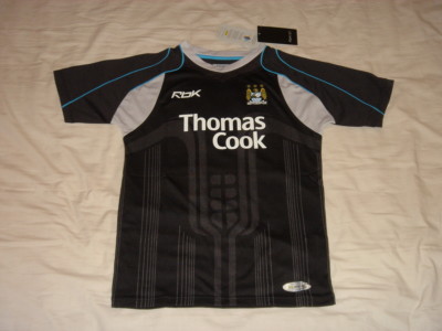 Manchester City Soccer Jersey Reebok Football England Shirt Official  Numbers NEW