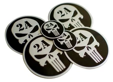 2nd Amendment Punisher Emblem Sticker (Bundle Pack)