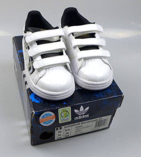 Adidas x Star Wars Superstar CF ""Stormtrooper"" EU 26 US 9 UK 8,5 edizione limitata - Foto 2 di 9