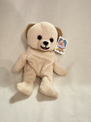 Vintage 1999 Kuschelbär Plüsch Sitzsack - Original Etikett - TOP Zustand