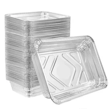 2.25 Lb Oblong Rectangular Aluminum Pans Takeout Containers - Cooking & Baking