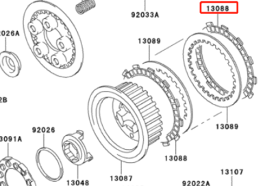 9 Pcs Clutch Plate Kit Set For Kawasaki ZX1100 GPZ 1100 Ninja ZX