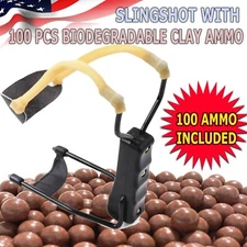 HIGH VELOCITY FOLDING WRIST SLINGSHOT Catapult Powerful Hunting Sling Shot