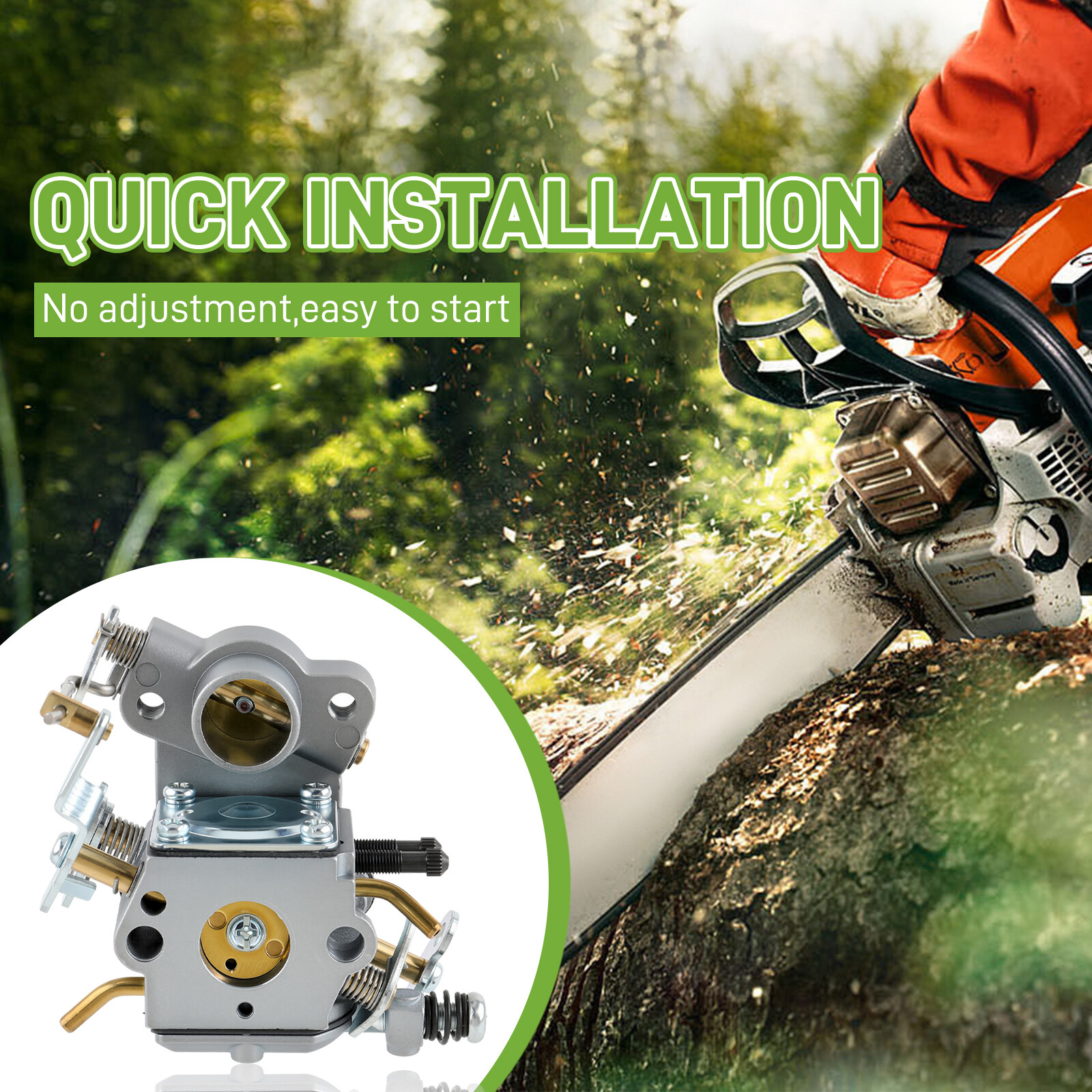 Poulan Pro PP4218AVX 18‘’ 42cc Carburetor carb Kit with Complete Accessories