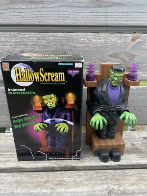 HallowScream Trendmasters Animated Frankenstein Electric Chair Halloween Tested