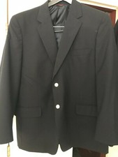 Men s Navy Blue Wool Blazer- Size 44 Regular
