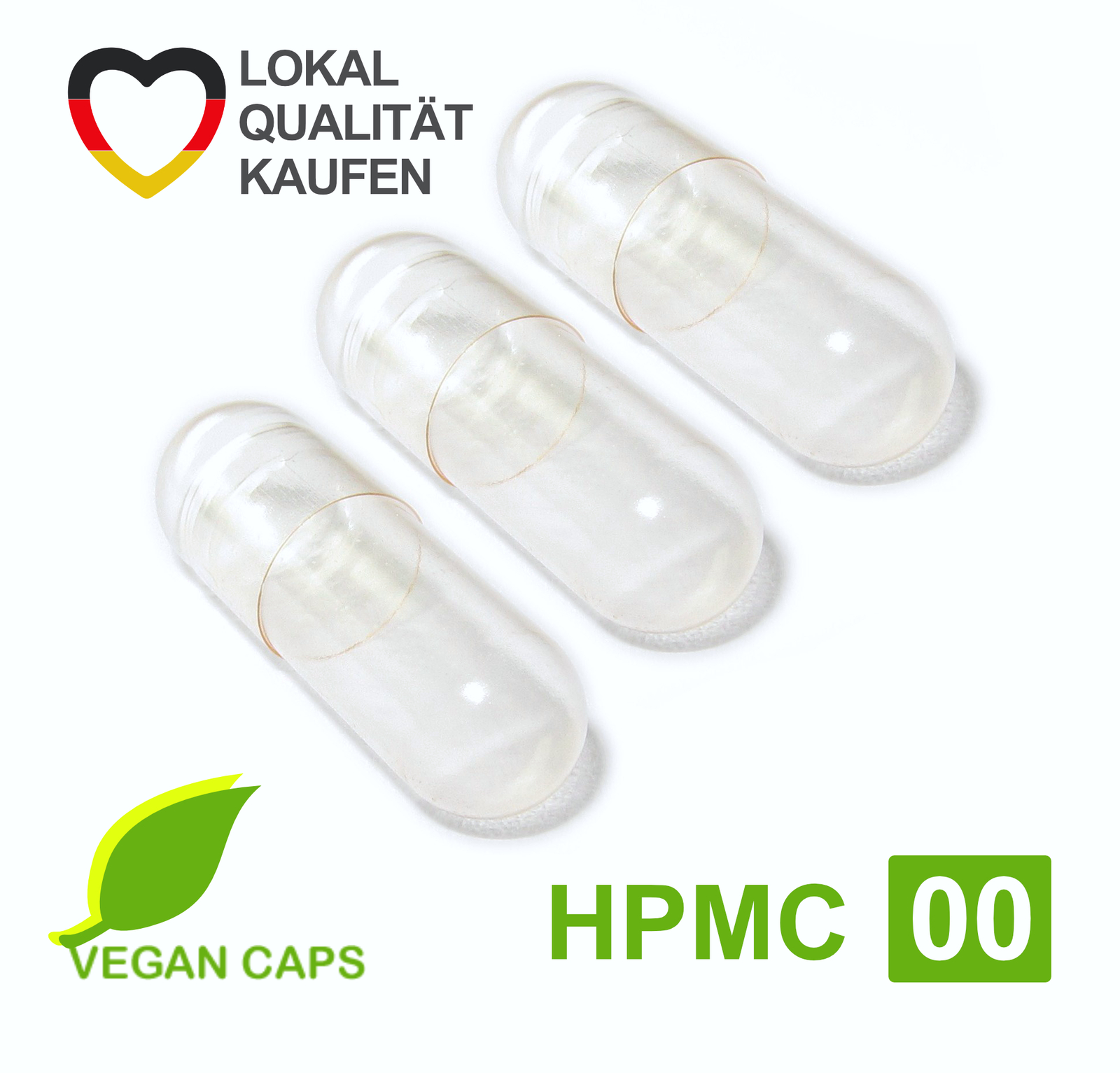 Leerkapseln 100 - 20.000 vegan HPMC Gr 00 leere Kapseln Cellulose Premium