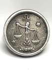 Vtg Beau Libra Horoscope Zodiac Horoscope Sterling Silver Ring Sz 5