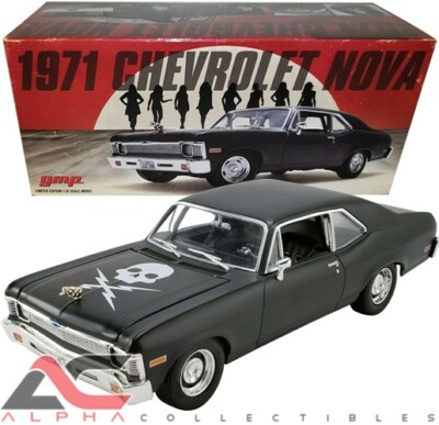 #ad GMP 18925 1:18 1971 CHEVROLET NOVA quot;DEATH PROOFquot; MATTE BLACK $129.99