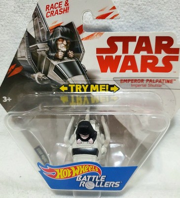 STAR WARS HOT WHEELS BATTLE ROLLERS - EMPEROR PALPATINE - IMPERIAL SHUTTLE - NEW
