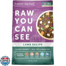 A Better Treat | Allergy Friendly Lamb Dry Dog Food | Raw You Can See | No Ch