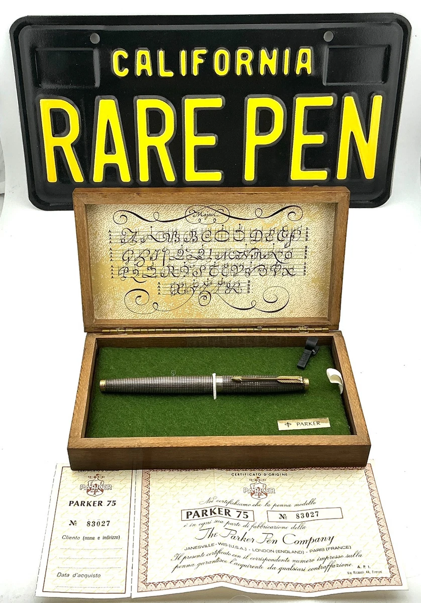 Parker Gold, 14K Nib Sterling Silver Collectible Fountain Pens for