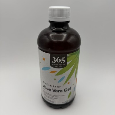 365 Whole Foods Market Whole Leaf Aloe Vera Gel Dietary Supplement 32 fl oz EXP
