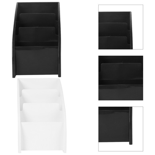 2 Pcs Office Organizer Desk Storage Box Stationery Desktop Sundries