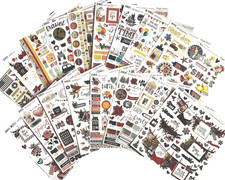 NEW SET B SIMPLE STORIES STICKER SHEETS 17 sheets Save 70