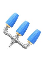 Triple Turbo Nozzle Pressure Washer, 360° Rotating with 1/4" Connector