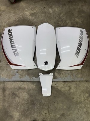 OEM Johnson Evinrude ETEC 1 Full Set Side Cover STBD/Port/Top/Fron 281628 286135