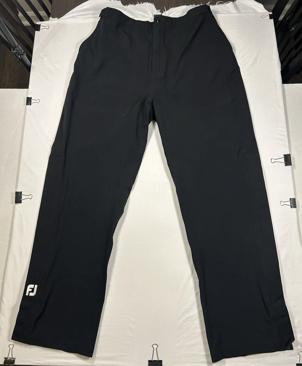 Pantalon De Pluie FootJoy DryJoys Vintage Homme Taille L Noir - Imperméable Golf