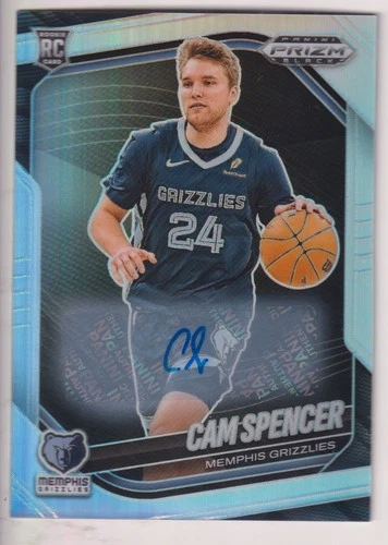 CAM SPENCER 2024-25 PANINI PRIZM BASKETBALL AUTOGRAPH AUTO CARD #218