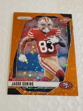2025 Panini Prizm Jacob Cowing ORANGE 🕺 Prizm #335 (RC) - SF 49ers - Arizona 🏈
