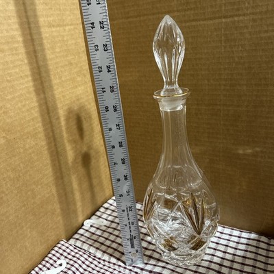 GORHAM Super Heavy ''Lady Anne Gold  Glass Wine Decanter