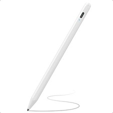 Stylus Pen for iPad 2018-2025 with Fast Charging Palm Rejection, White
