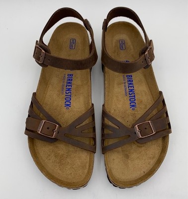 Birkenstock New w/o Box Bali Habana Oiled Leather Soft Footbed Regular 1021340