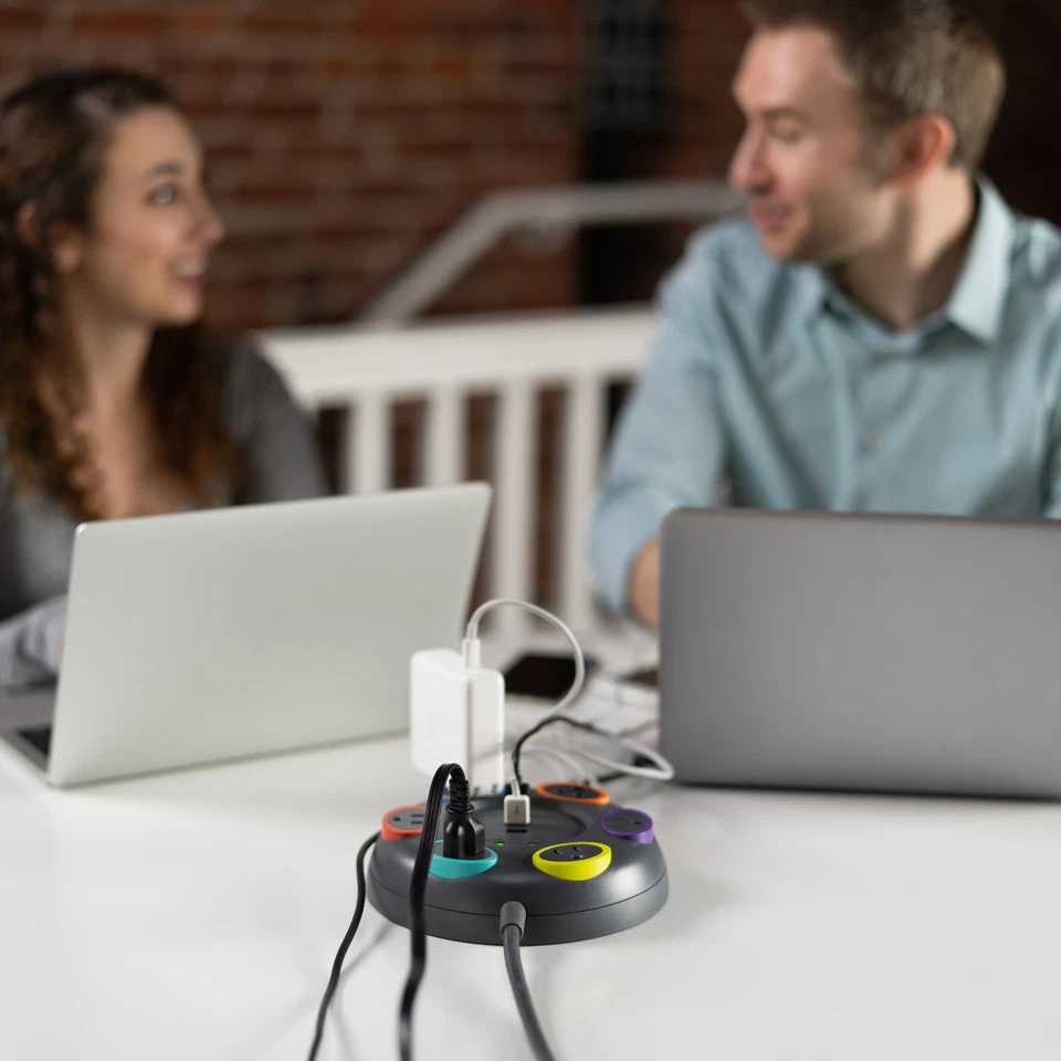 Kensington SmartSockets Table Top Surge Protector: 16-Foot Cord (Black) - Image 3 of 4