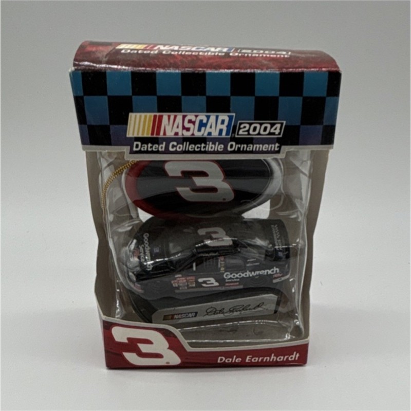 Trevco NASCAR Dale Earnhardt #3 Goodwrench Car Dated Hanging Ornament 2004