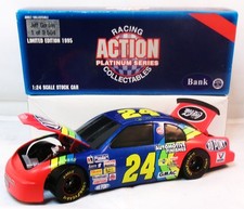 ACTION 1:24 Jeff Gordon 24 Dupont 1995 Chevy Monte Carlo Blk Window Bank 