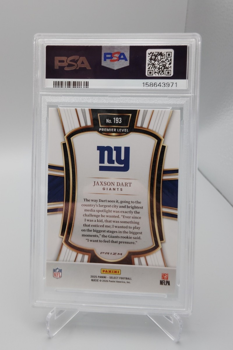 2025 Panini Select - Premier Level Jaxson Dart #193 Red & Blue