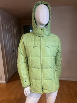 $995 BOGNER LIME GREEN DOWN SKI JACKET SIZE 10