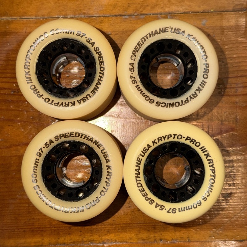 Vintage NOS Kryptonics Speedthane Krypto Pro lII Skateboard Wheels 60mm 97-5a