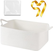 Large Empty Baskets for Baby Shower, 16.5" L x 12.6" W x 7" H Cute Woven