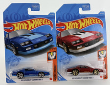 Hot Wheels 2021 85 Chevrolet Camaro Iroc-z Red Blue 191250 Lot Of 2 164
