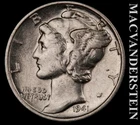 1941 Silver Mercury Dime - Scarce  Better Date  No Reserve  #L7246