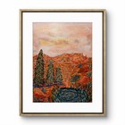 Desert Home – Original 9x12 Acrylic Desert Landscape Painting Folk Expres