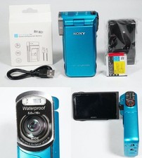 SONY HDR-GW77V Digital HD Video Camera Recorder Handycam Waterproof Blue Japan