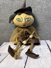 Joe Spencer Gathered Traditions Matilda Witch Handcrafted Collectible Doll
