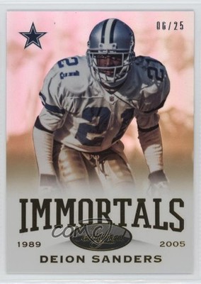 2014 Certified Gold Mirror /25 Deion Sanders #181 HOF 2s2