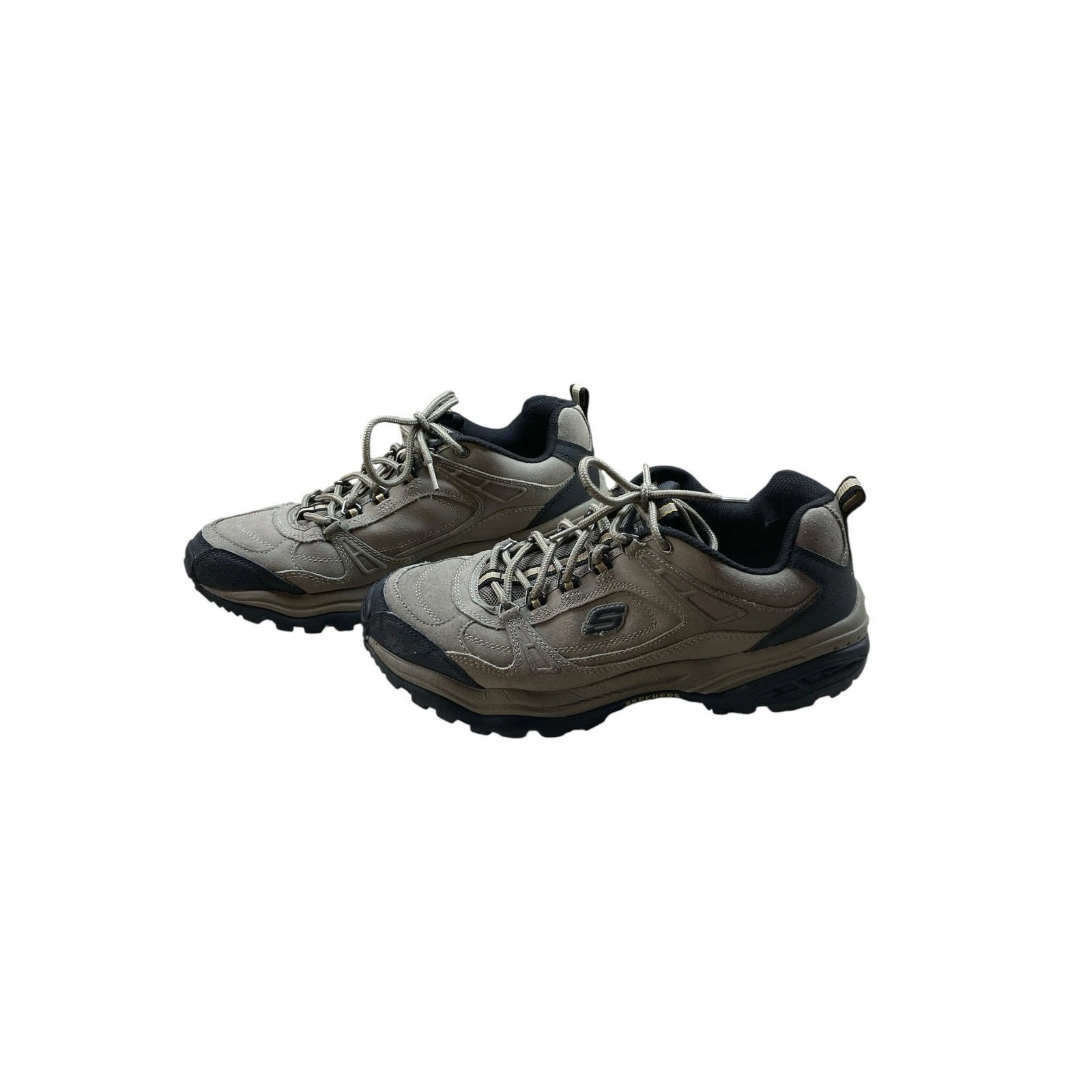 Skechers Sport Sneakers 11.5 Hiking Trail Leather Gray Black Outdoor Shoes