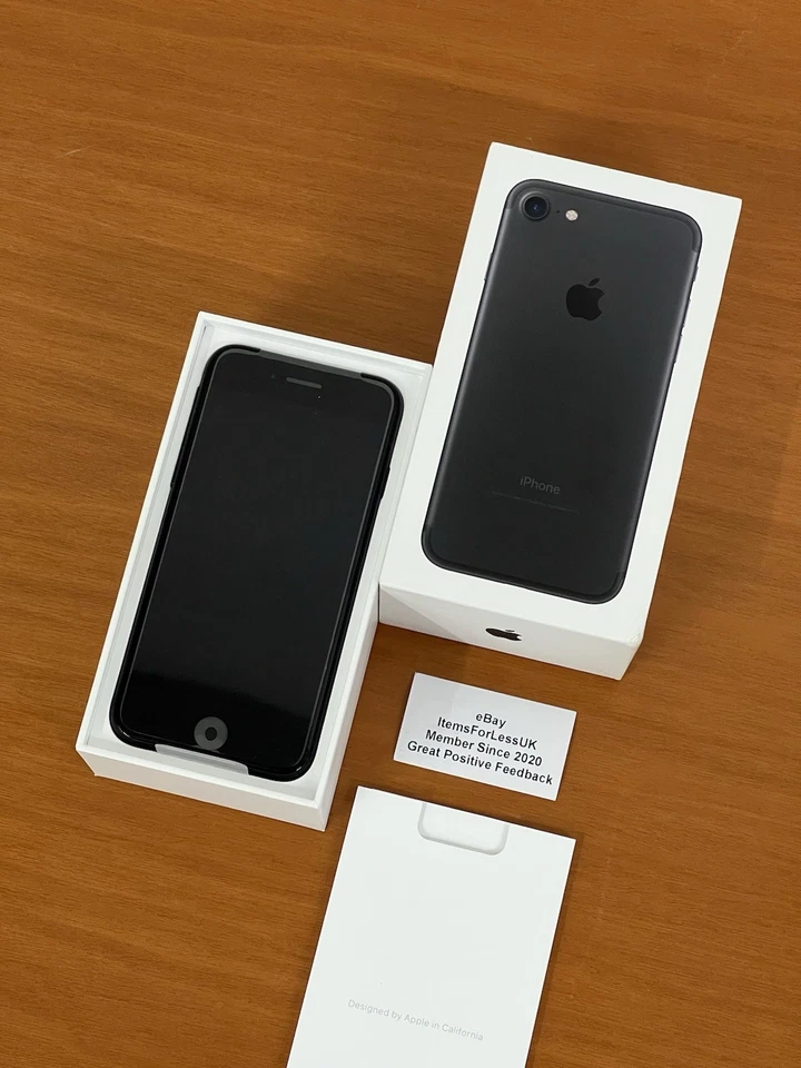 NEW BOXED Apple iPhone 7 32GB Black 4G Unlocked 100% Battery Health - UK Stock - Image 4 of 4