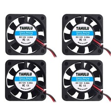 4pcs 3D Printer Fan 12V 40mm 12 Volt 0.08A DC Mini Quiet Cooling 40 x 40 x10...