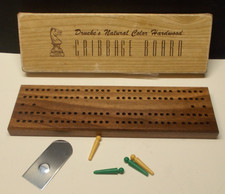 Vintage Drueke No. 11 Cribbage Board Noncontinuous