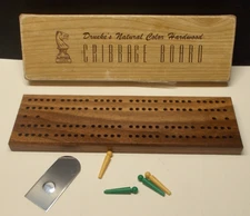 Vintage Drueke No. 11 Cribbage Board Noncontinuous