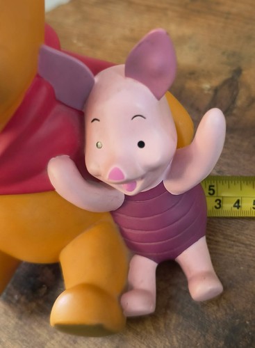 VINTAGE DISNEY WINNIE THE POOH & FERKEL VINYL BANK - Bild 8 von 9