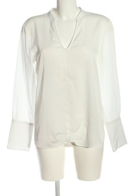 MORE & MORE Langarm-Bluse Damen Bluse Gr. DE 36 weiß Casual-Look