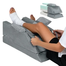 Adjustable Leg Pillow for Elevation, Pain Relief, Recovery & Blood Circulation