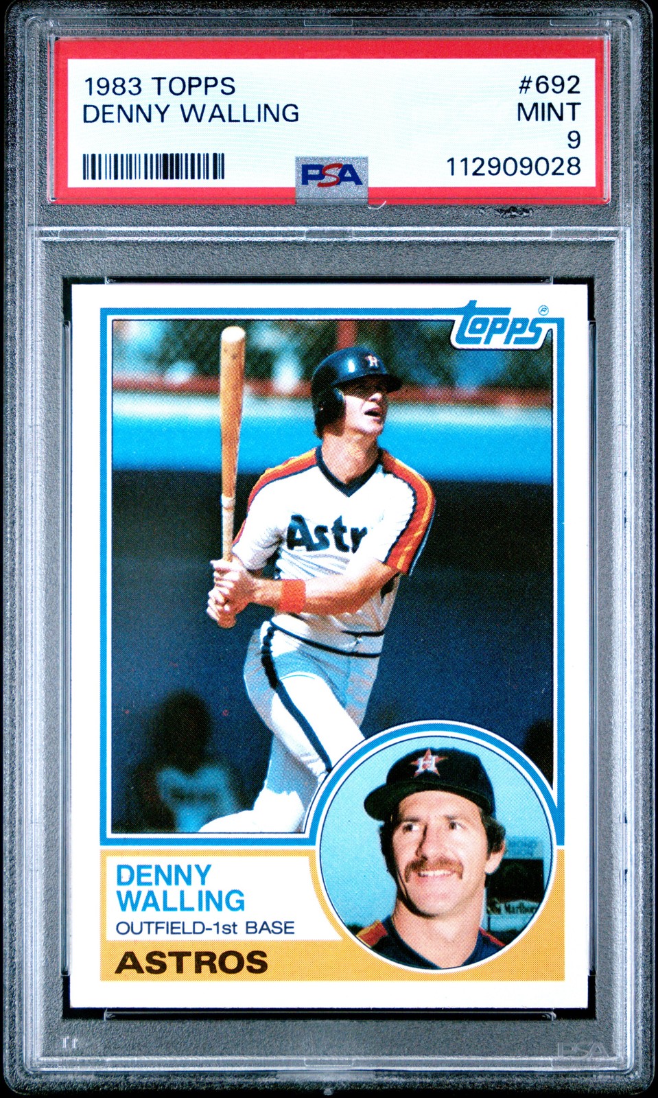1983 TOPPS #692 DENNY WALLING PSA 9