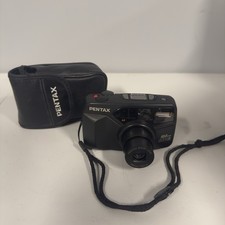 Pentax IQZoom EZY-R 35mm Film Camera Black w/ Case